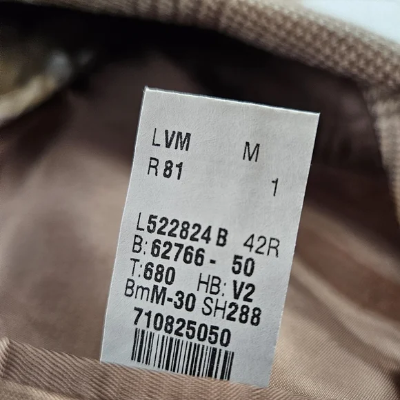 Lauren‎ Ralph Lauren Classic Brown Silk Wool Houndstooth Men's Blazer Size 42R